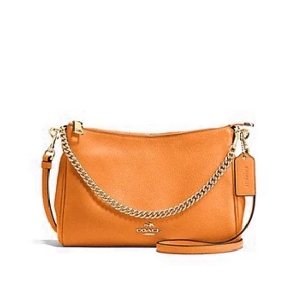 **SOLD** Coach Pebble Leather Carrie Crossbody Bag - Picture 7 of 8